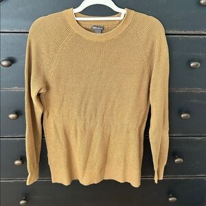 Eddie Bauer Muted Gold  Knit Sweater